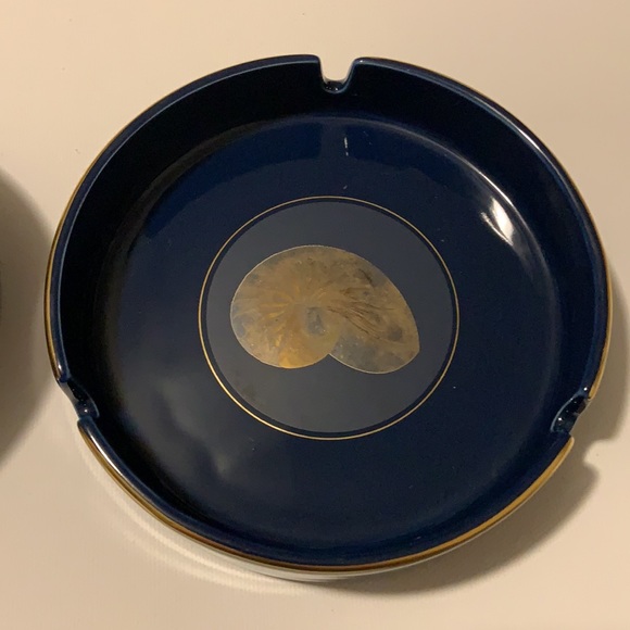 Otagiri Japan NAUTILUS Coaster Set & Ashtray AS IS - Picture 11 of 14